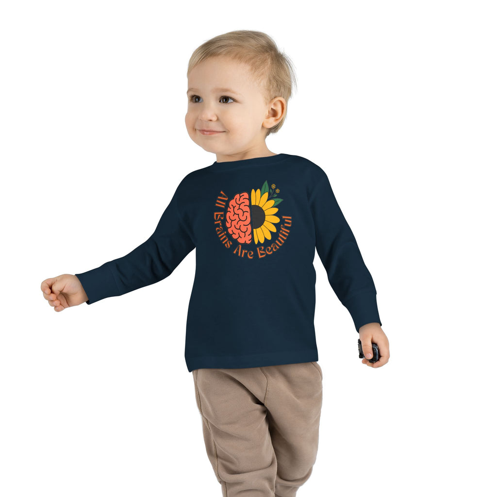 “All Brains Are Beautiful” Toddler Long Sleeve