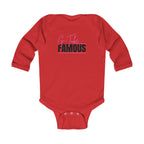 “G-Tube Famous” Infant Long Sleeve Onesie