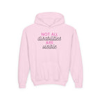 "Not All Disabilities Are Visible" Youth Hoodie