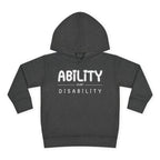 “Ability Over Disability” Toddler Hoodie