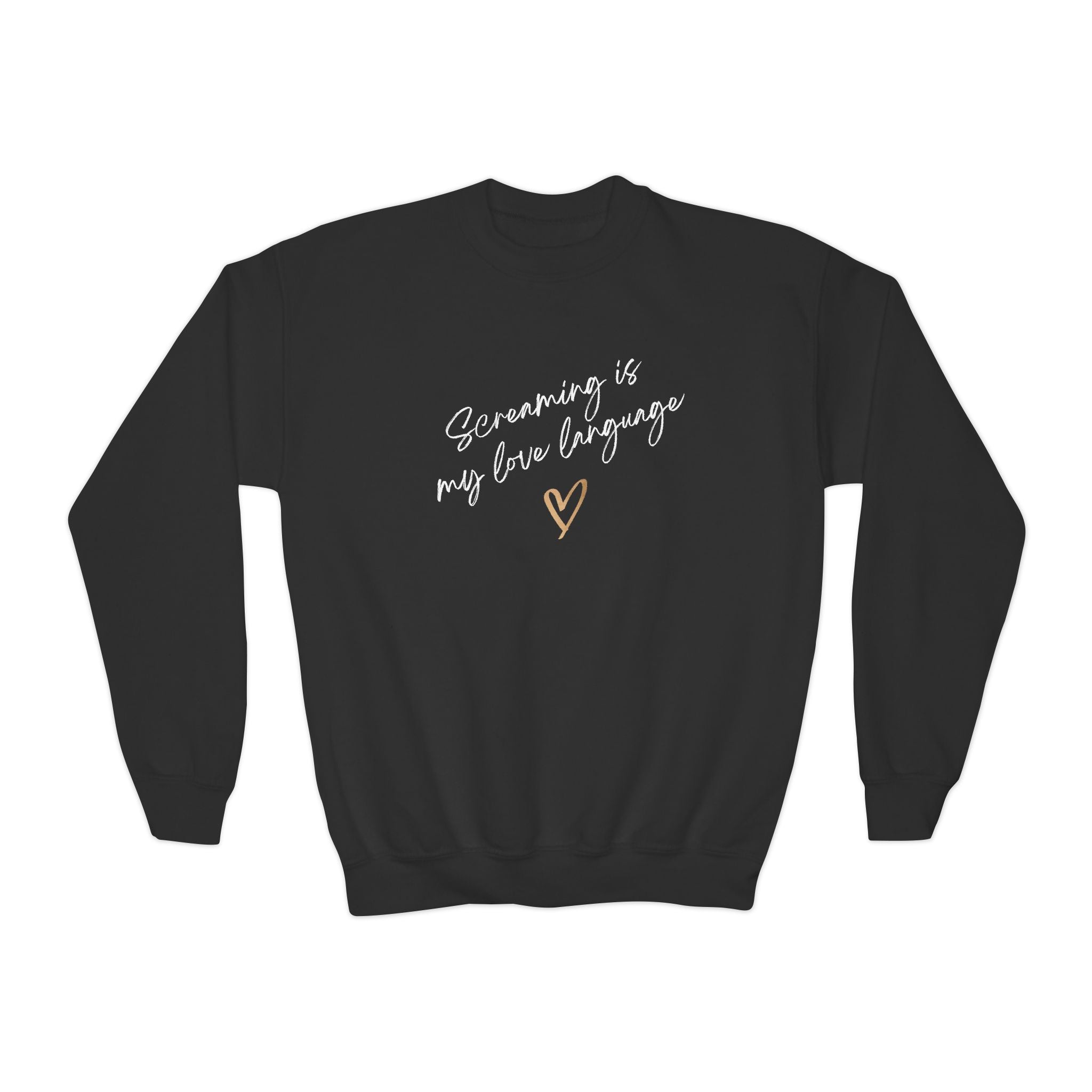 “Screaming Is My Love Language” Youth Sweater