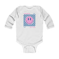 “Different, Not Less.” Pink/Blue Infant Long Sleeve Onesie
