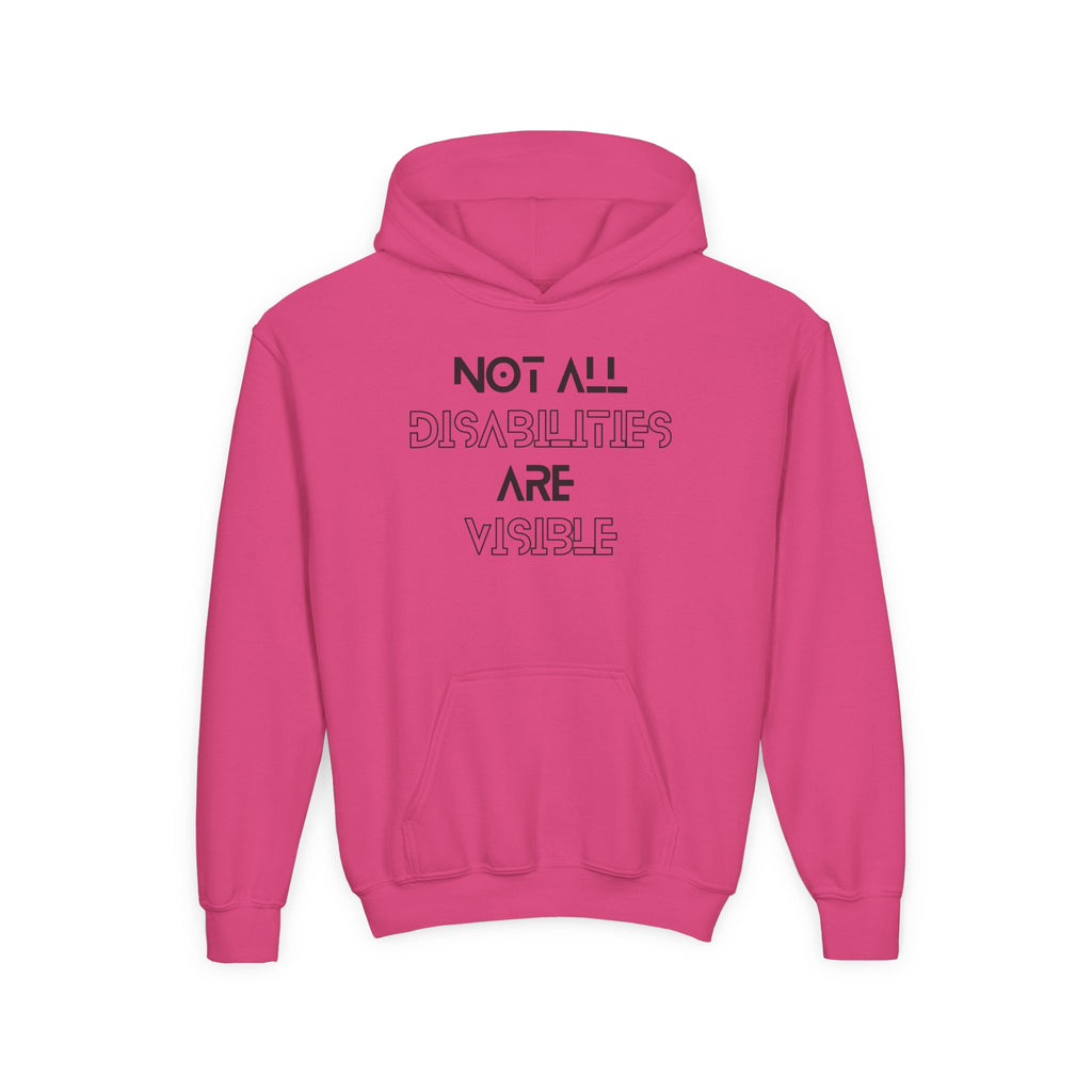 “Not All Disabilities Are Visible” Youth Hoodie