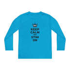 “Keep Calm & Stim On” Youth Long Sleeve