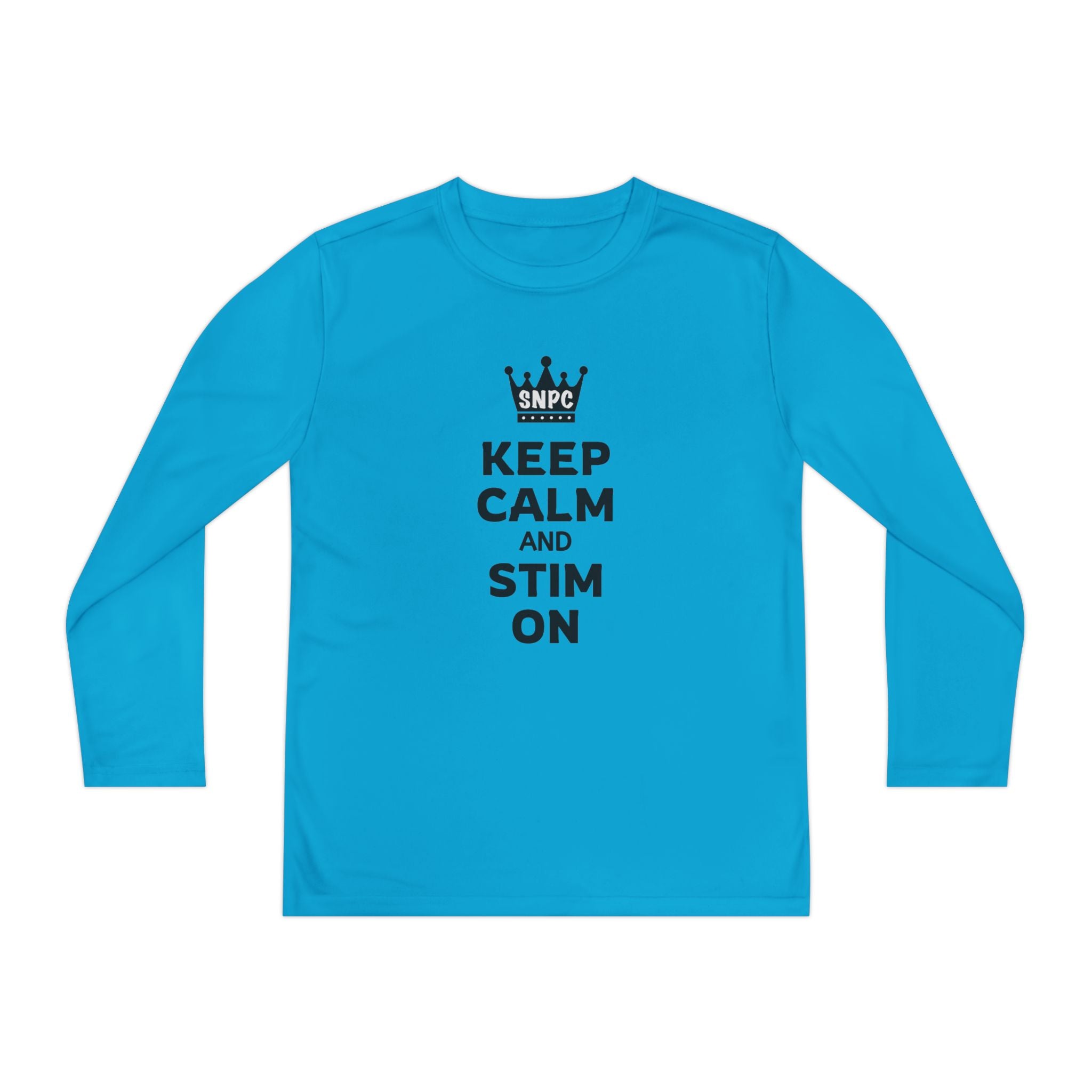 “Keep Calm & Stim On” Youth Long Sleeve