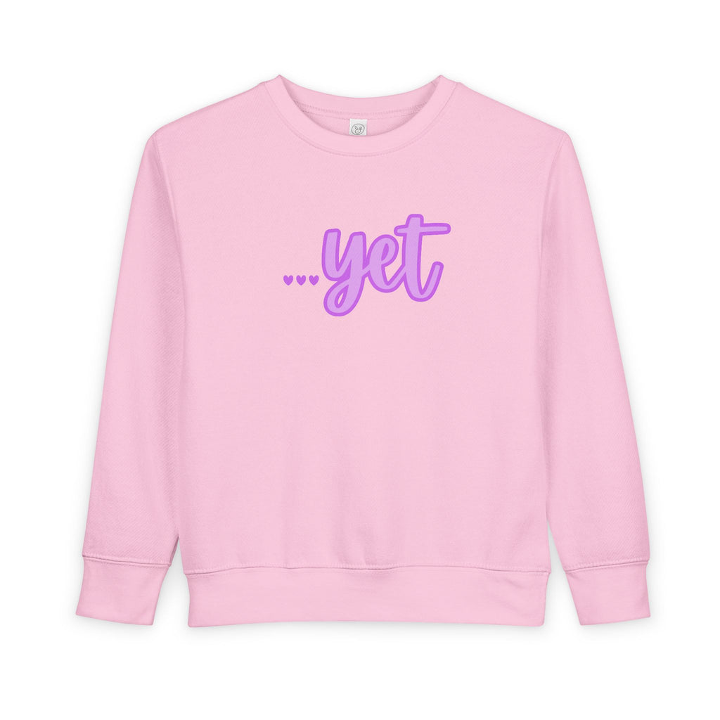 "The Power Of ...Yet (Hearts)" Toddler Sweater