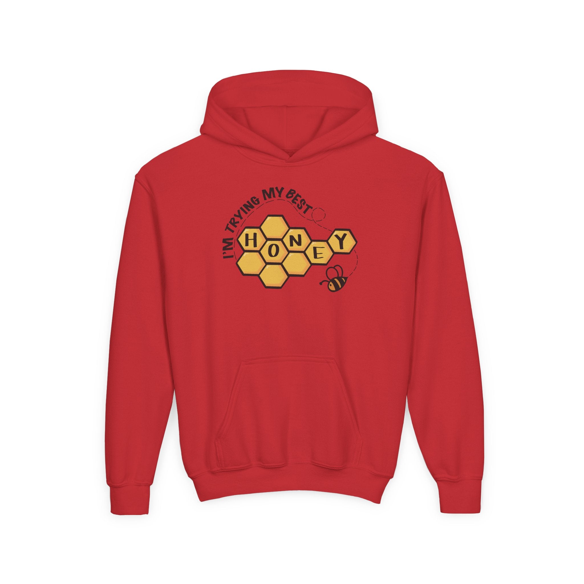 “I’m Trying My Best Honey” Youth Hoodie