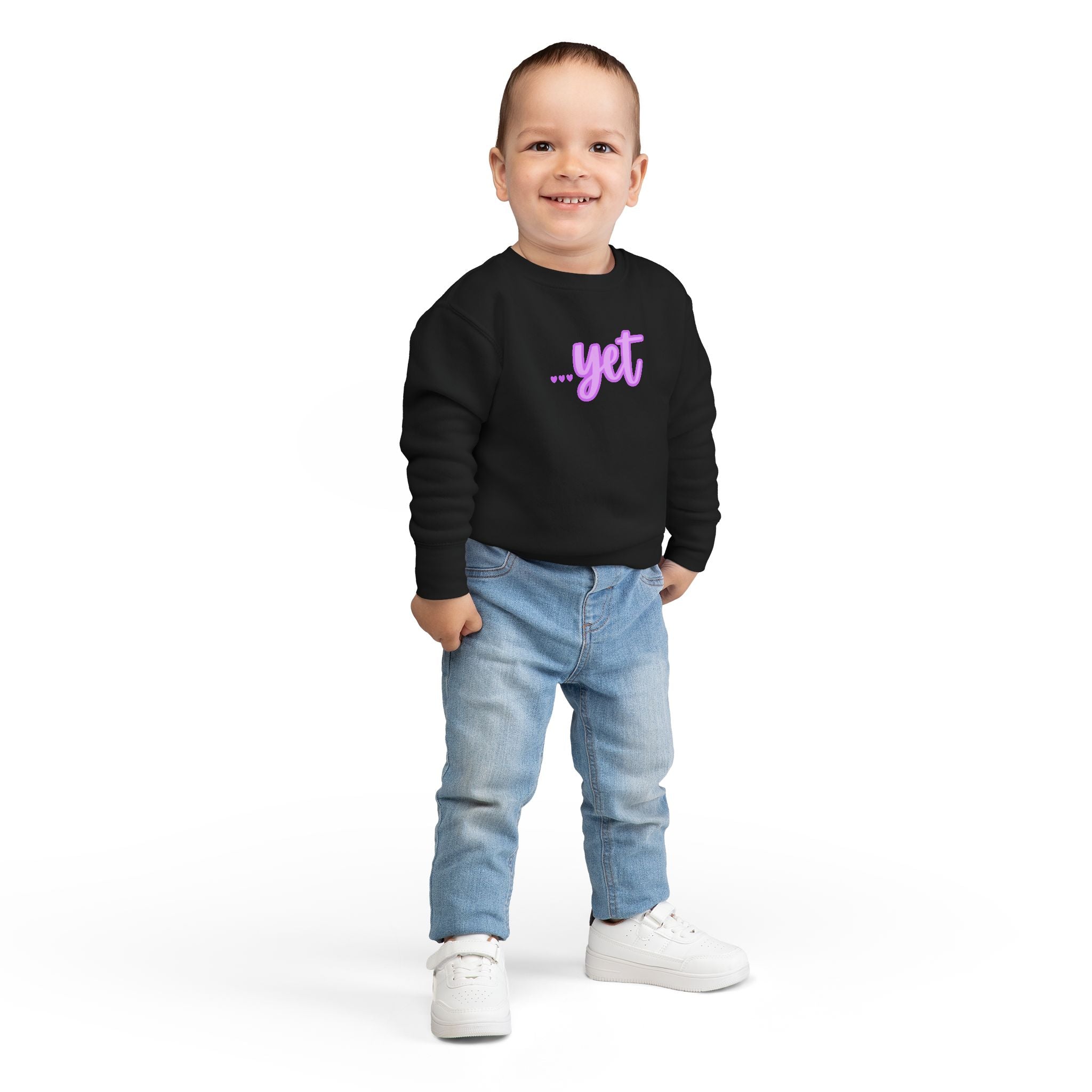 "The Power Of ...Yet (Hearts)" Toddler Sweater