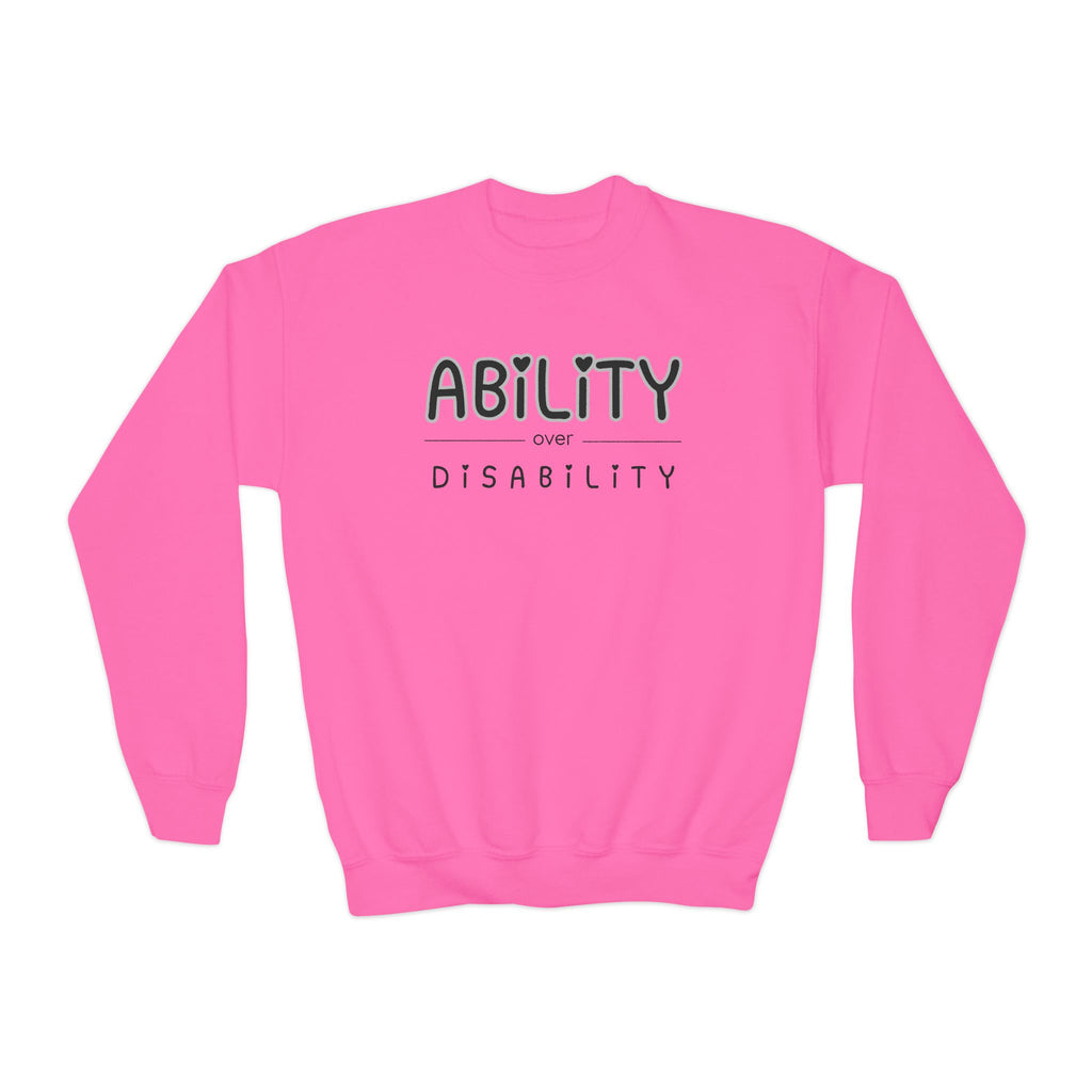 “Ability Over Disability” Youth Sweater