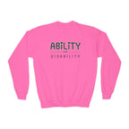 “Ability Over Disability” Youth Sweater