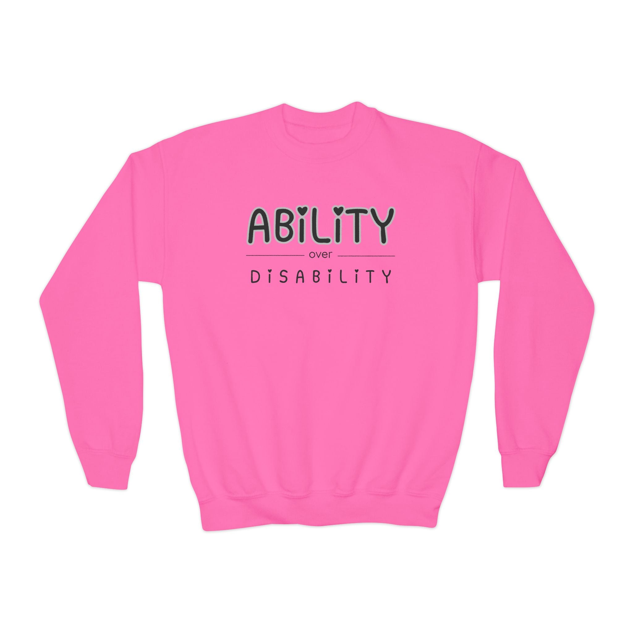 “Ability Over Disability” Youth Sweater