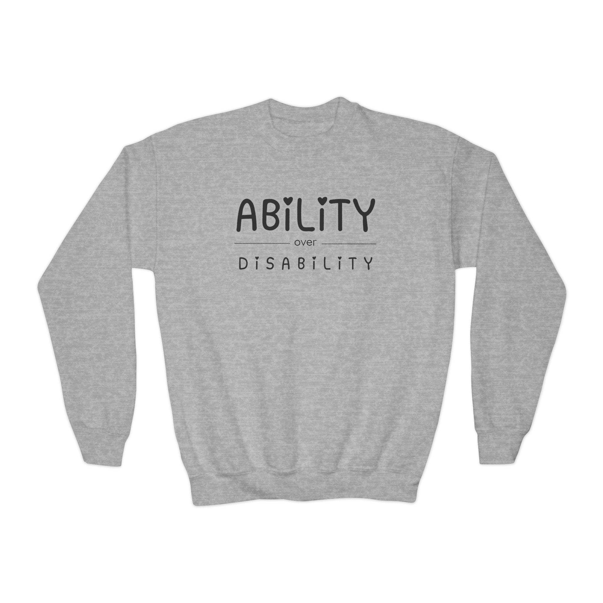 “Ability Over Disability” Youth Sweater