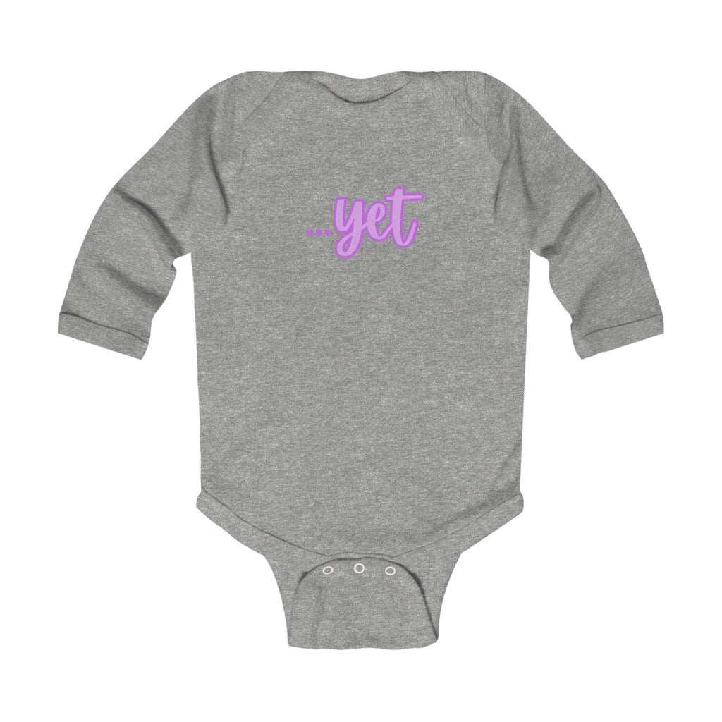 “The Power Of …Yet (Hearts)” Infant Long Sleeve Onesie