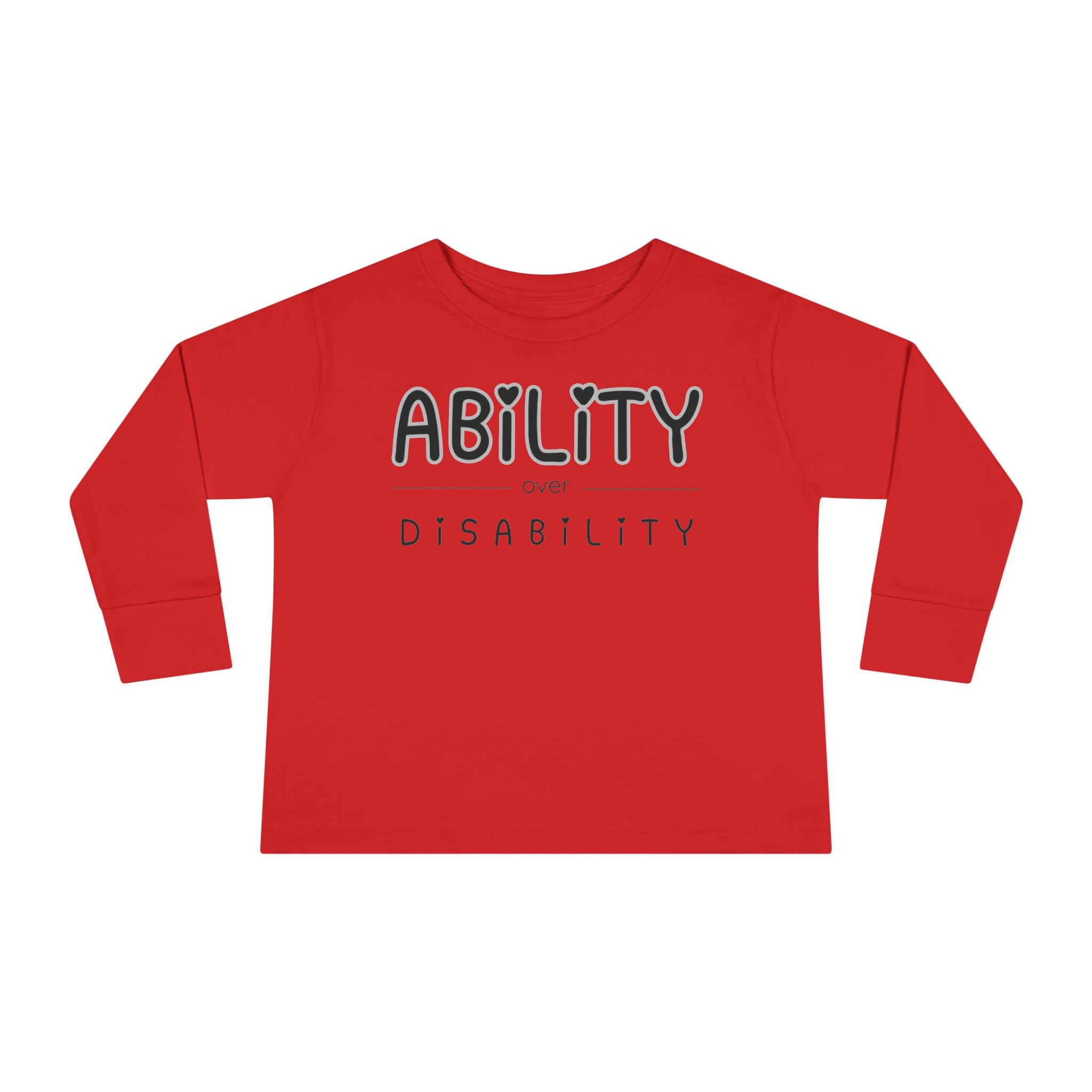 “Ability Over Disability” Toddler Long Sleeve