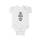 “Keep Calm & Stim On” Infant Short Sleeve Onesie