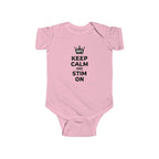 “Keep Calm & Stim On” Infant Short Sleeve Onesie