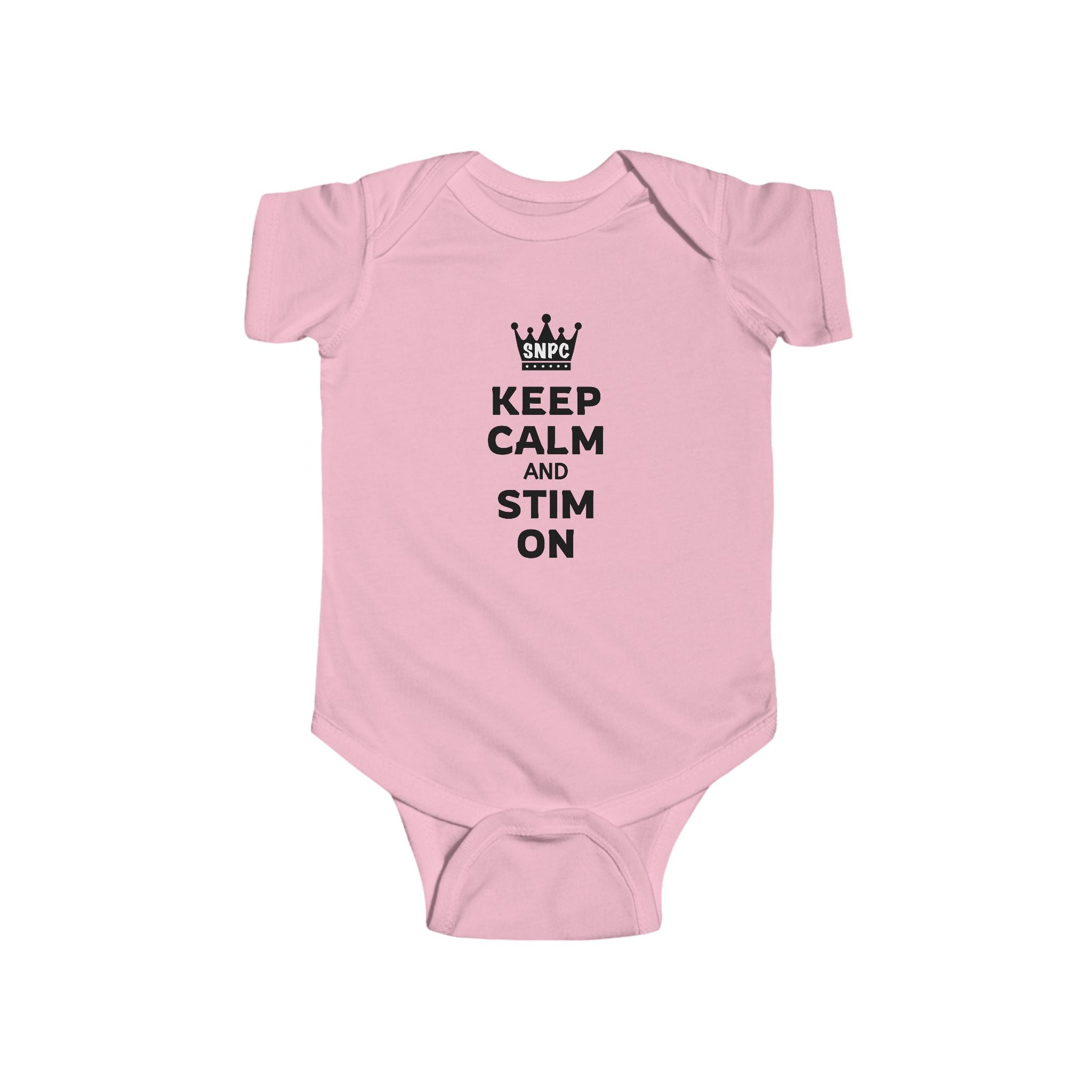 “Keep Calm & Stim On” Infant Short Sleeve Onesie
