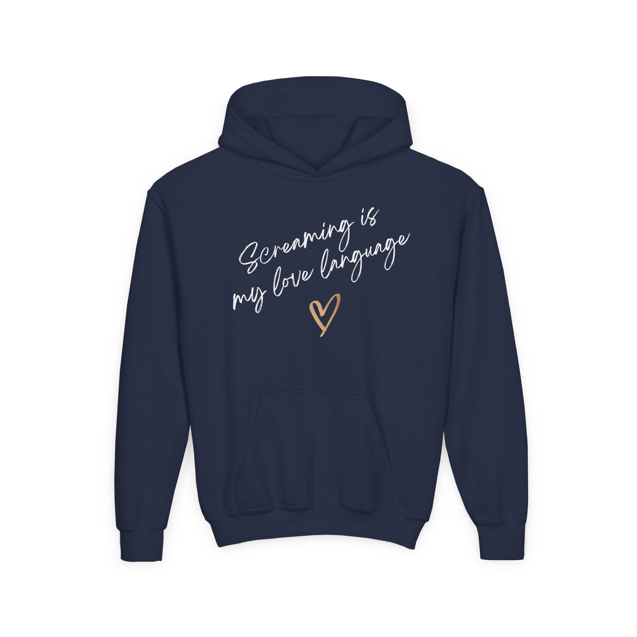 “Screaming Is My Love Language” Youth Hoodie