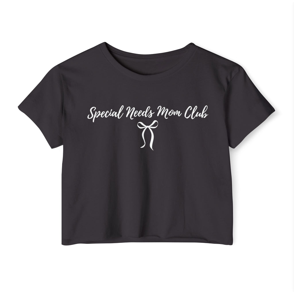 “Special Needs Mom Club” Women’s Crop Top