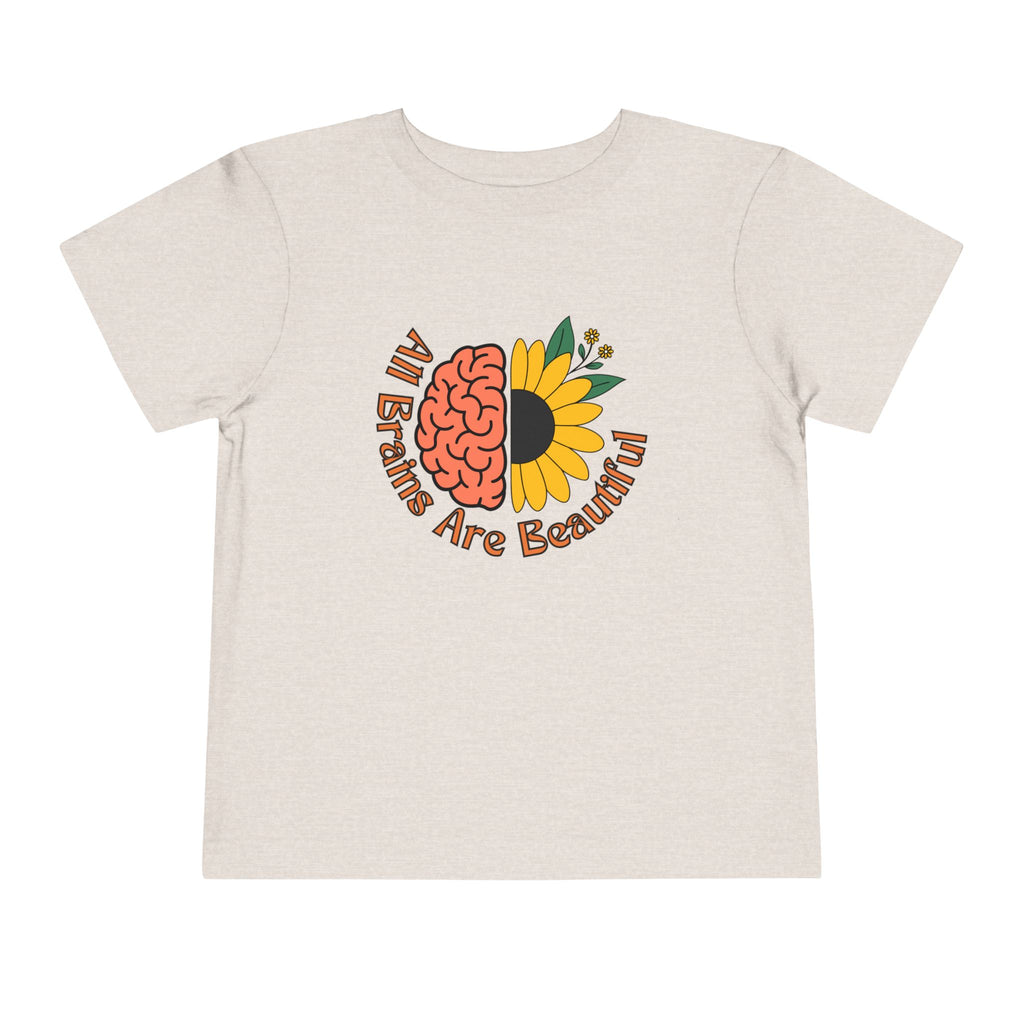 “All Brains Are Beautiful” Toddler Tee