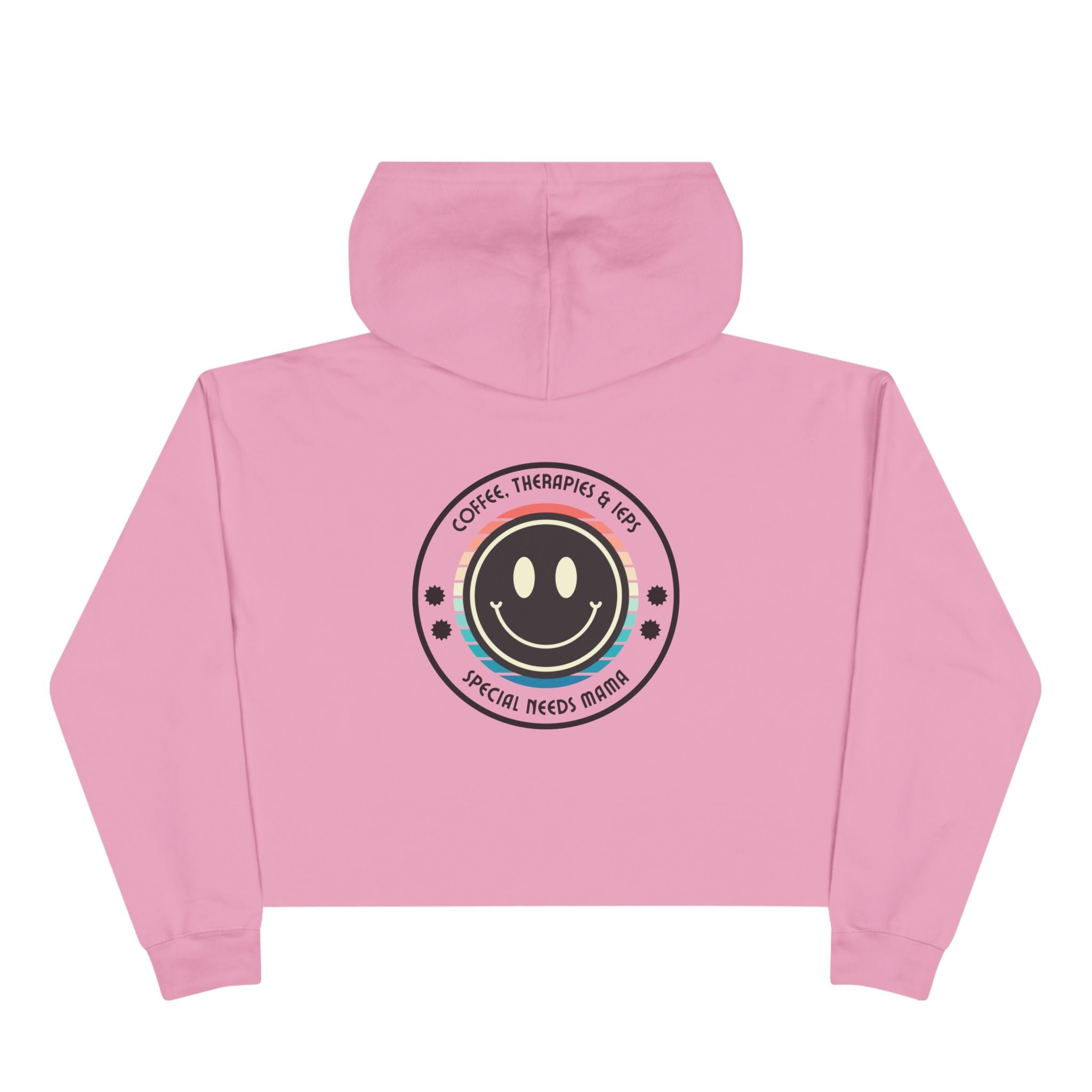 “Coffee, Therapies & IEP’s, Special Needs Mama” Women’s Cropped Hoodie