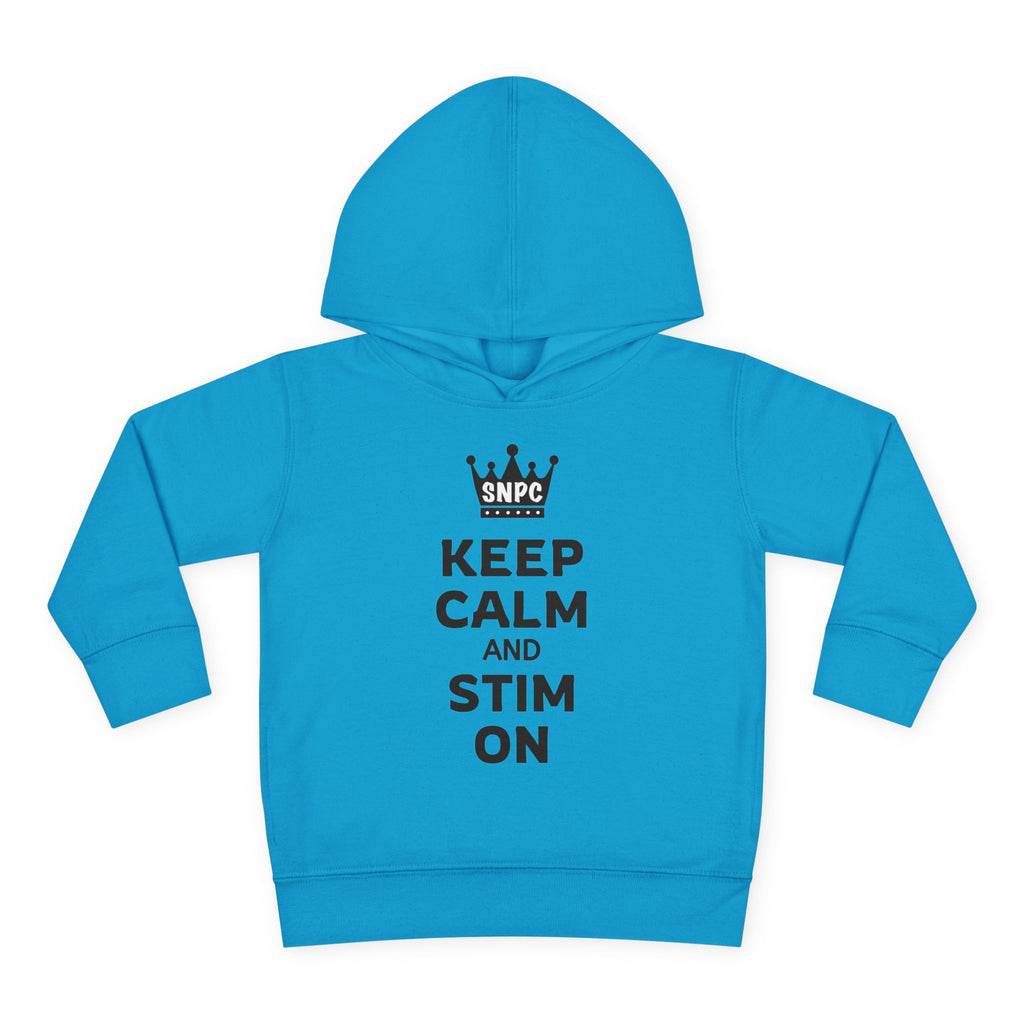 “Keep Calm & Stim On” Toddler Hoodie