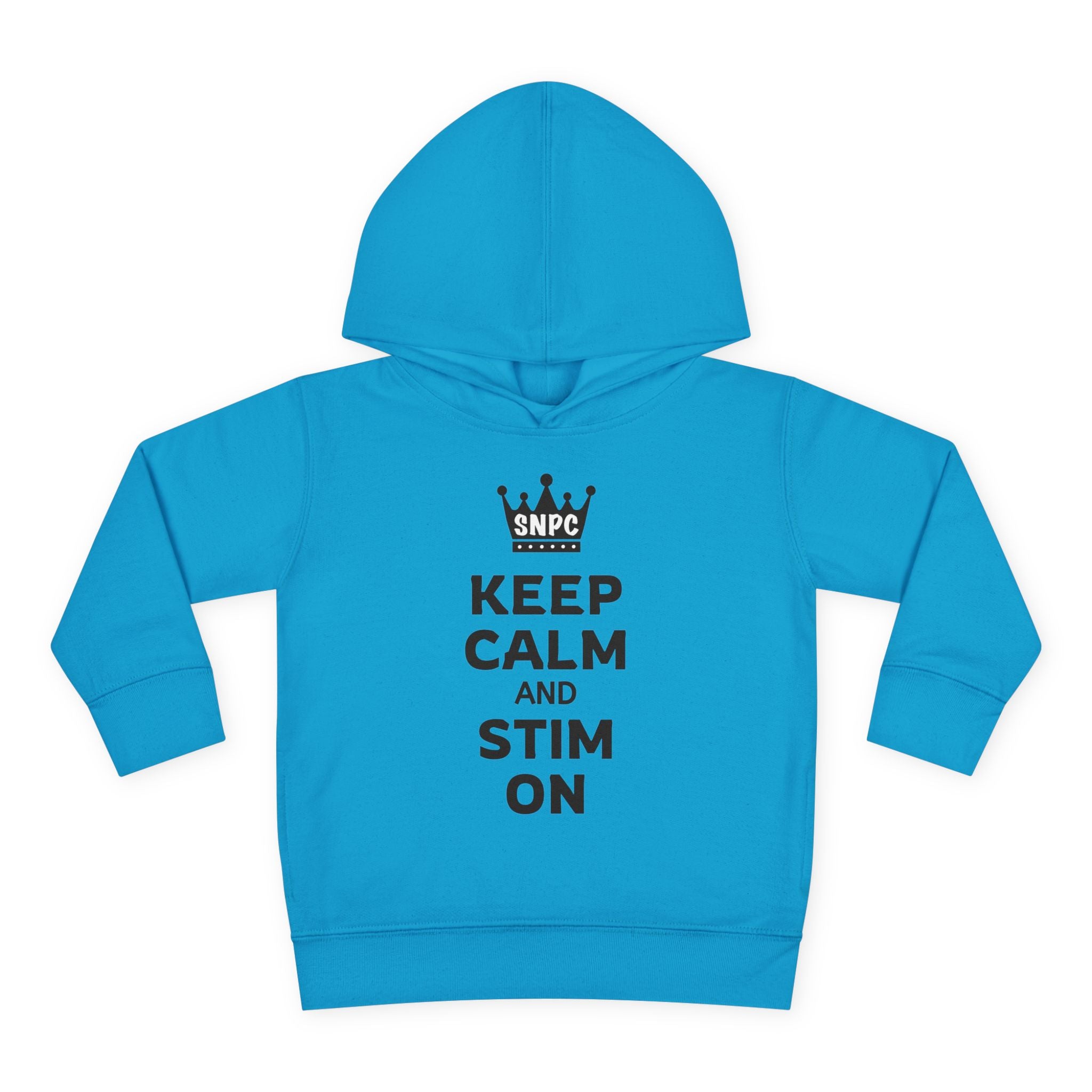 “Keep Calm & Stim On” Toddler Hoodie