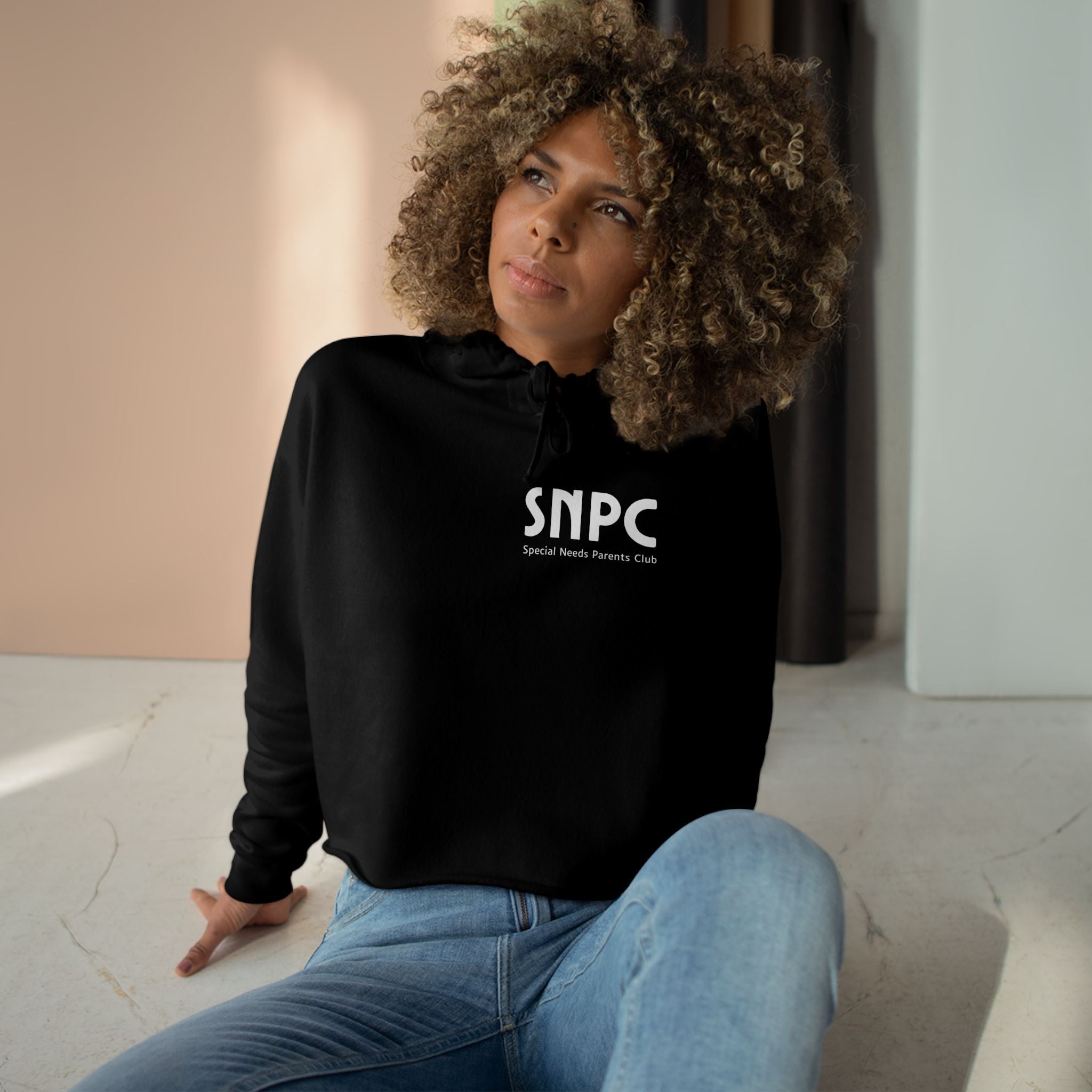 “Coffee, Therapies & IEP’s, Special Needs Mama” Women’s Cropped Hoodie
