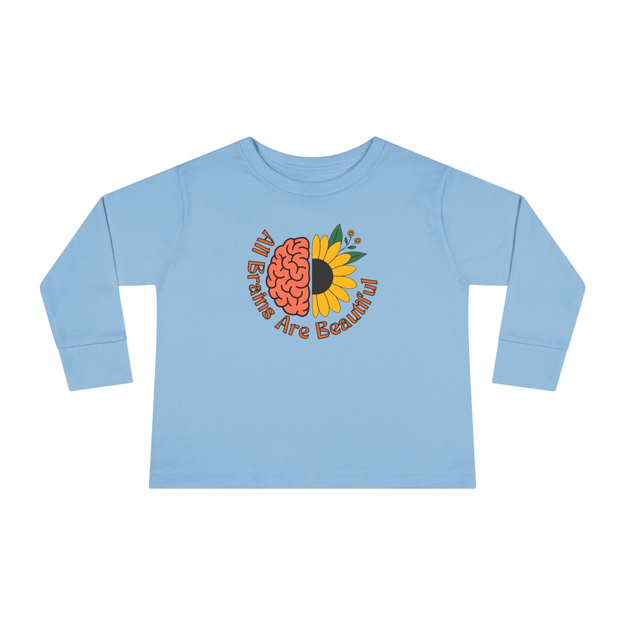 “All Brains Are Beautiful” Toddler Long Sleeve