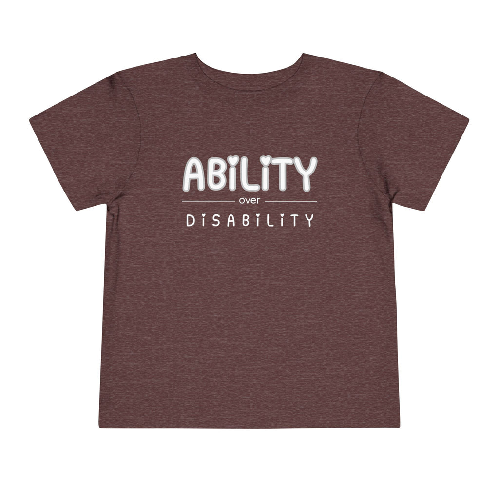 "Ability Over Disability" Toddler Tee