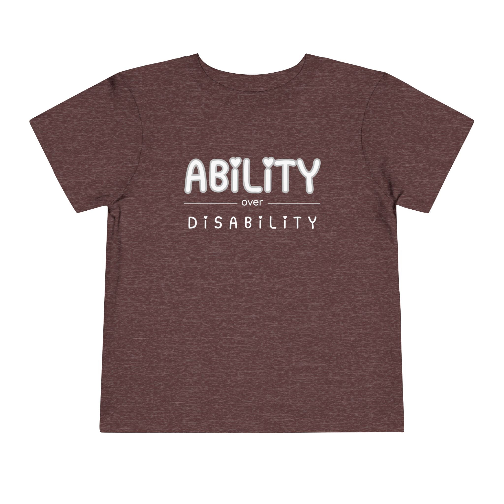 "Ability Over Disability" Toddler Tee