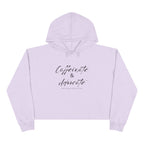 “Caffeinate & Advocate” Women’s Cropped Hoodie