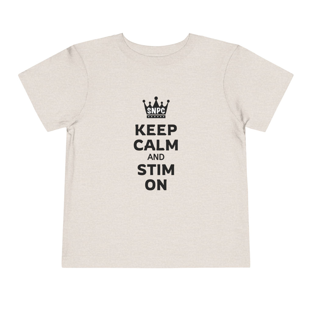 “Keep Calm & Stim On” Toddler Tee