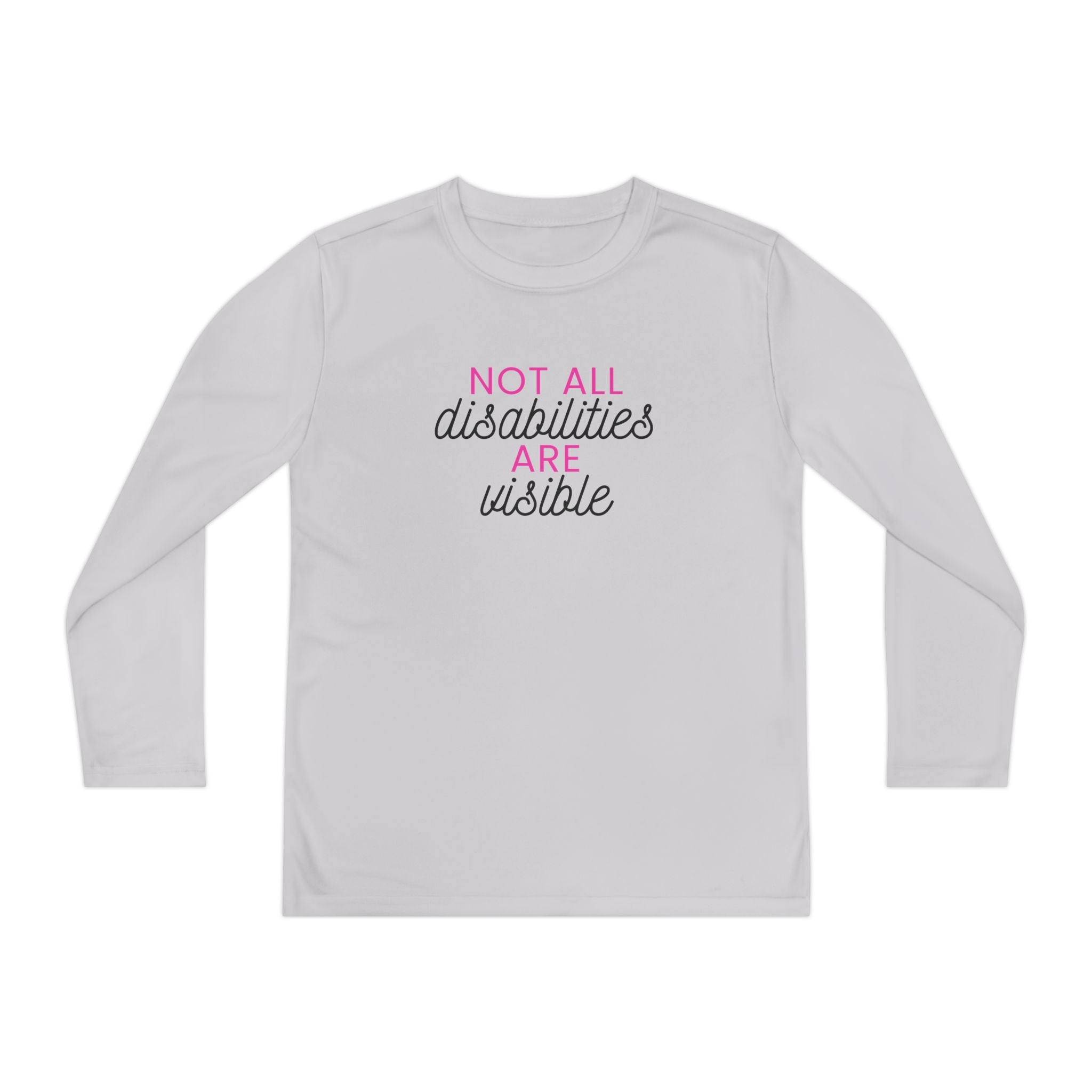"Not All Disabilities Are Visible" Youth Long Sleeve