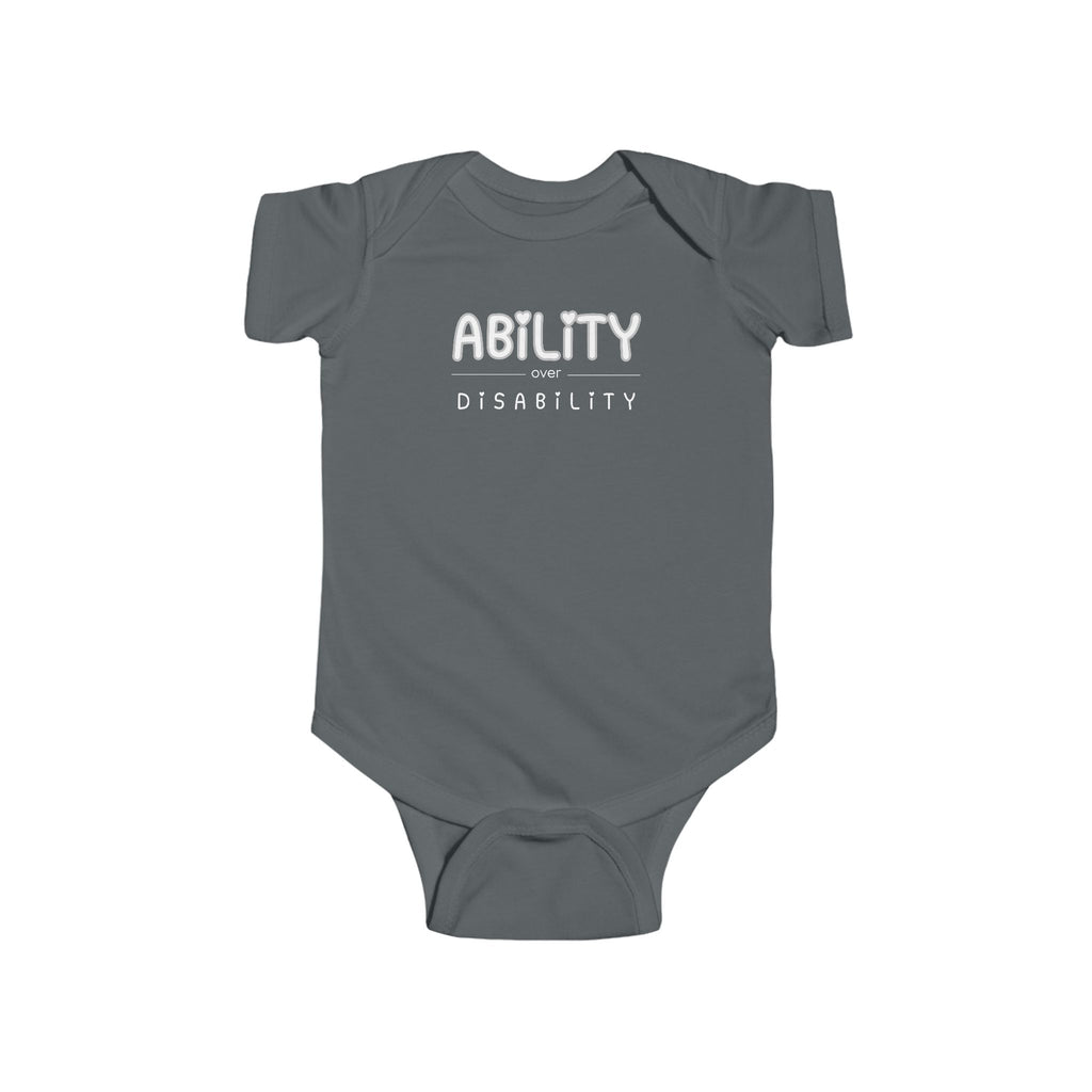 “Ability Over Disability” Infant Short Sleeve Onesie