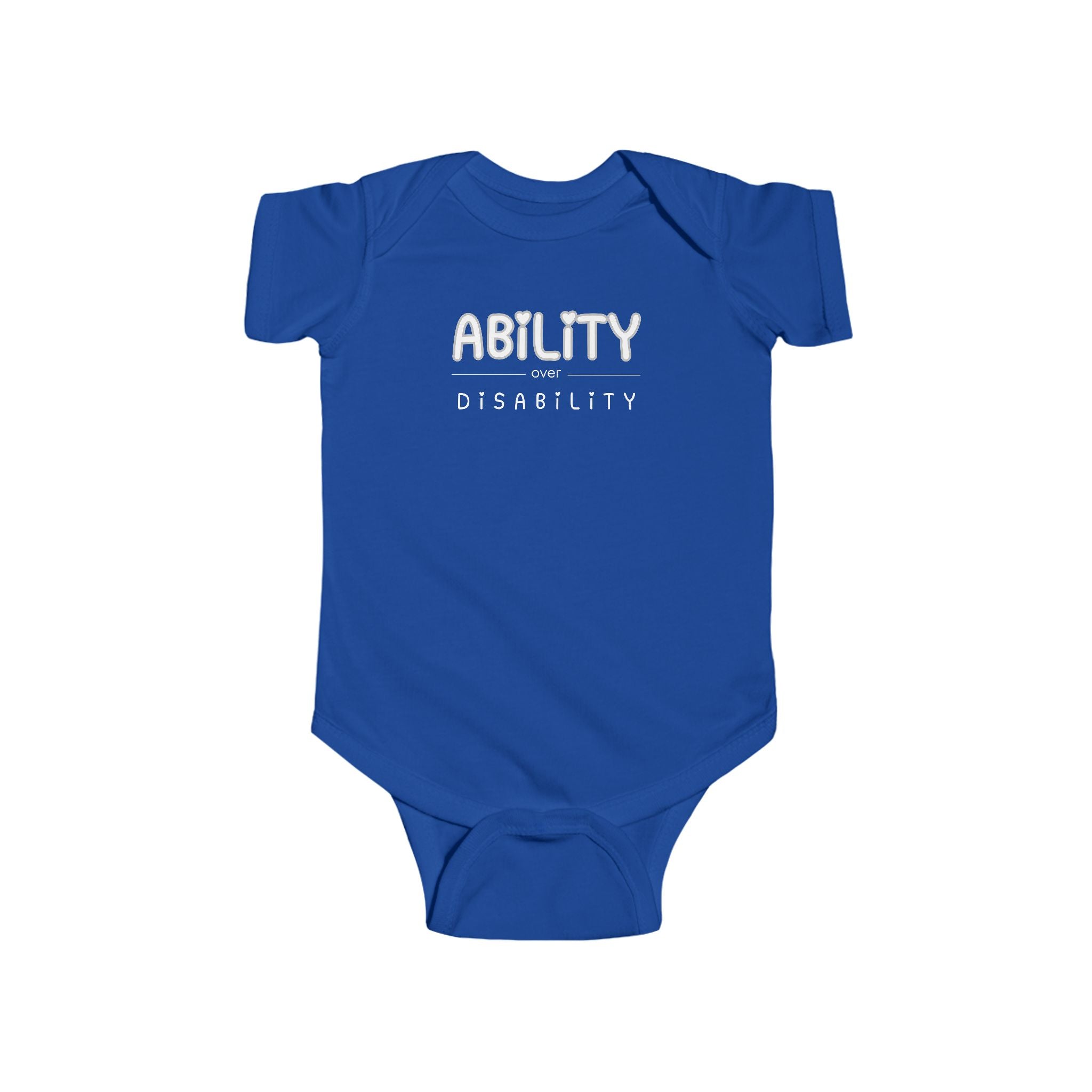 “Ability Over Disability” Infant Short Sleeve Onesie