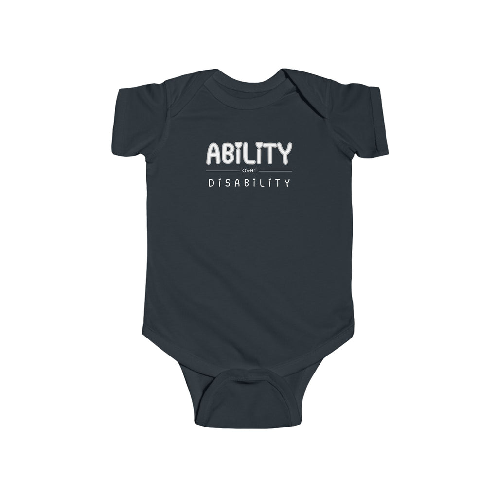 “Ability Over Disability” Infant Short Sleeve Onesie