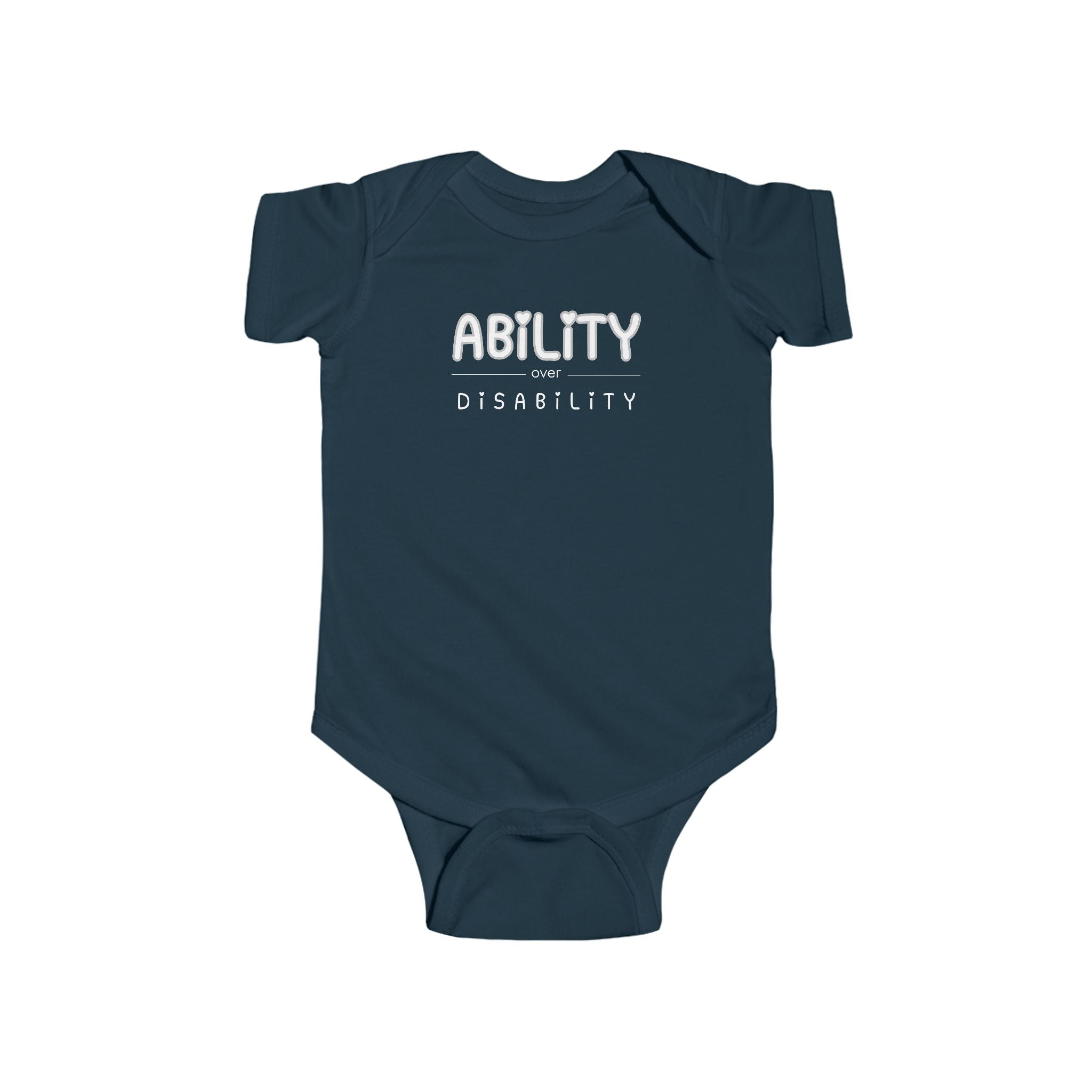 “Ability Over Disability” Infant Short Sleeve Onesie