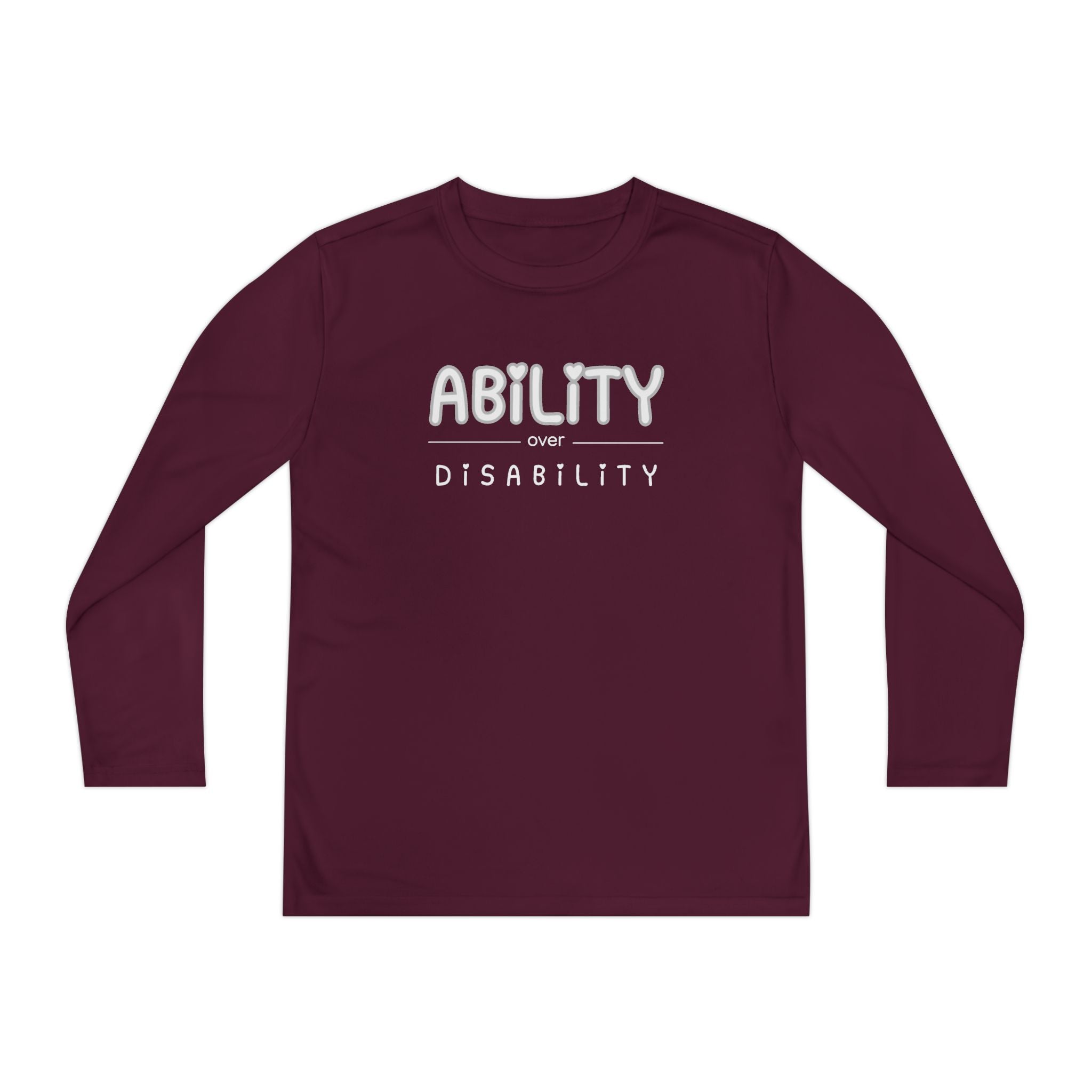 “Ability Over Disability” Youth Long Sleeve