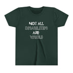 "Not All Disabilities Are Visible" Youth Tee