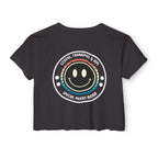 “Coffee, Therapies & IEP’s, Special Needs Mama” Women’s Crop Top