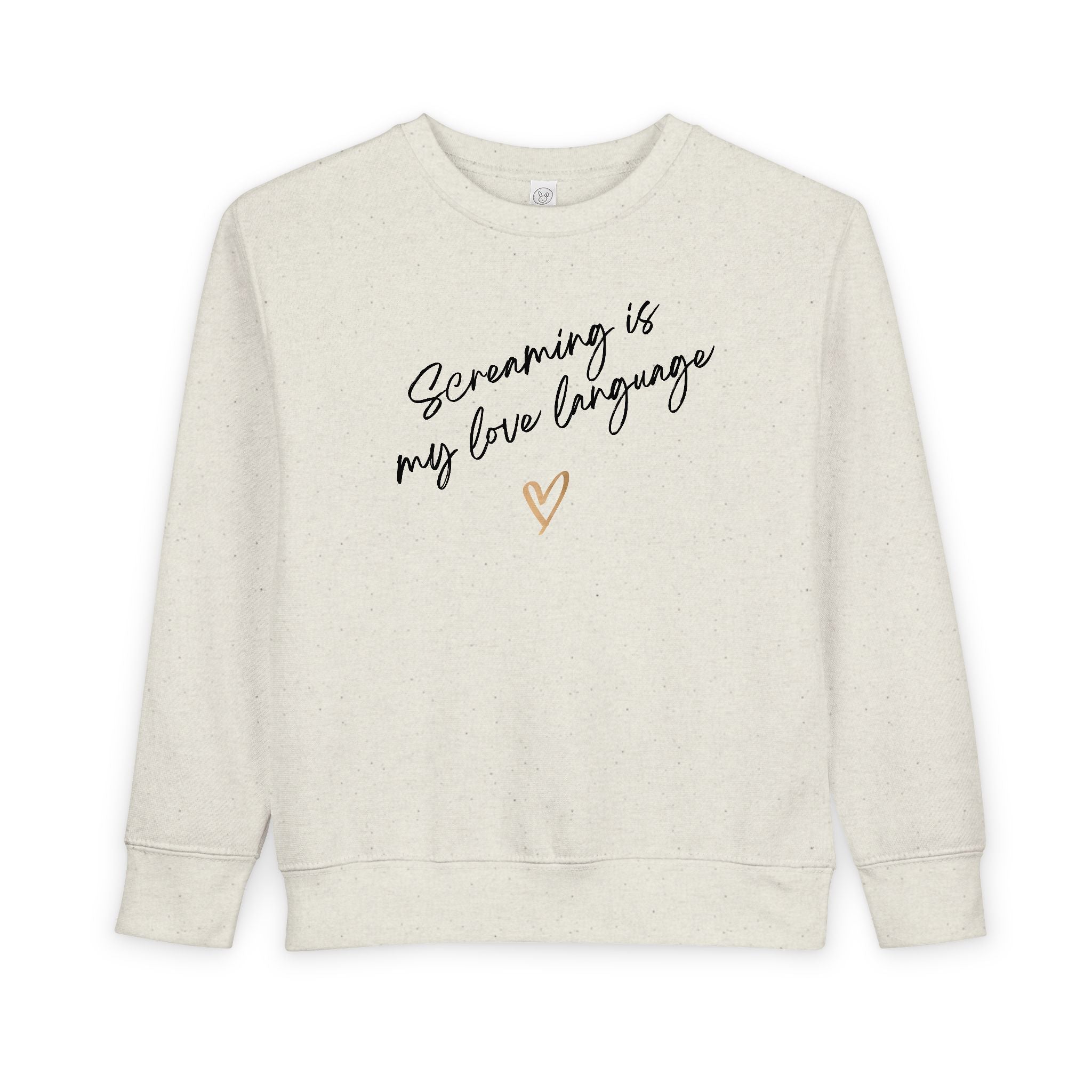 “Screaming Is My Love Language” Toddler Sweater