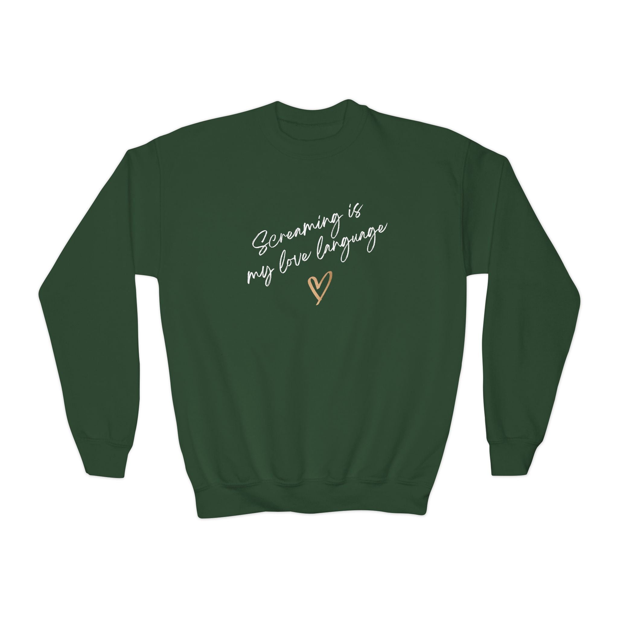 “Screaming Is My Love Language” Youth Sweater