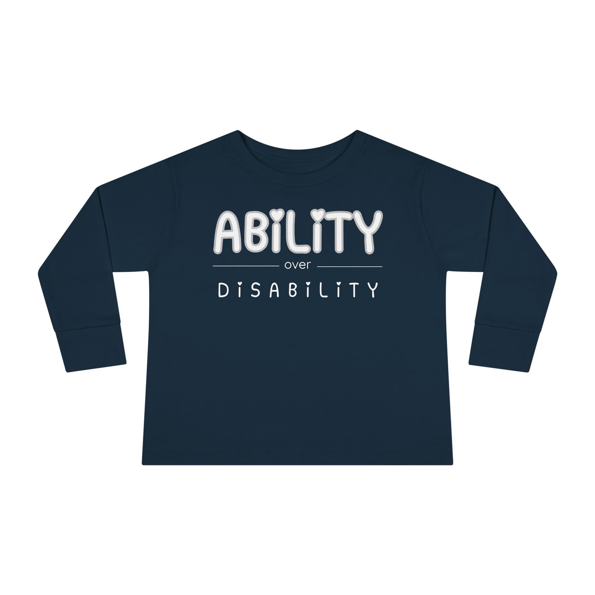 “Ability Over Disability” Toddler Long Sleeve