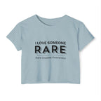 “I Love Someone Rare” Women’s Crop Top