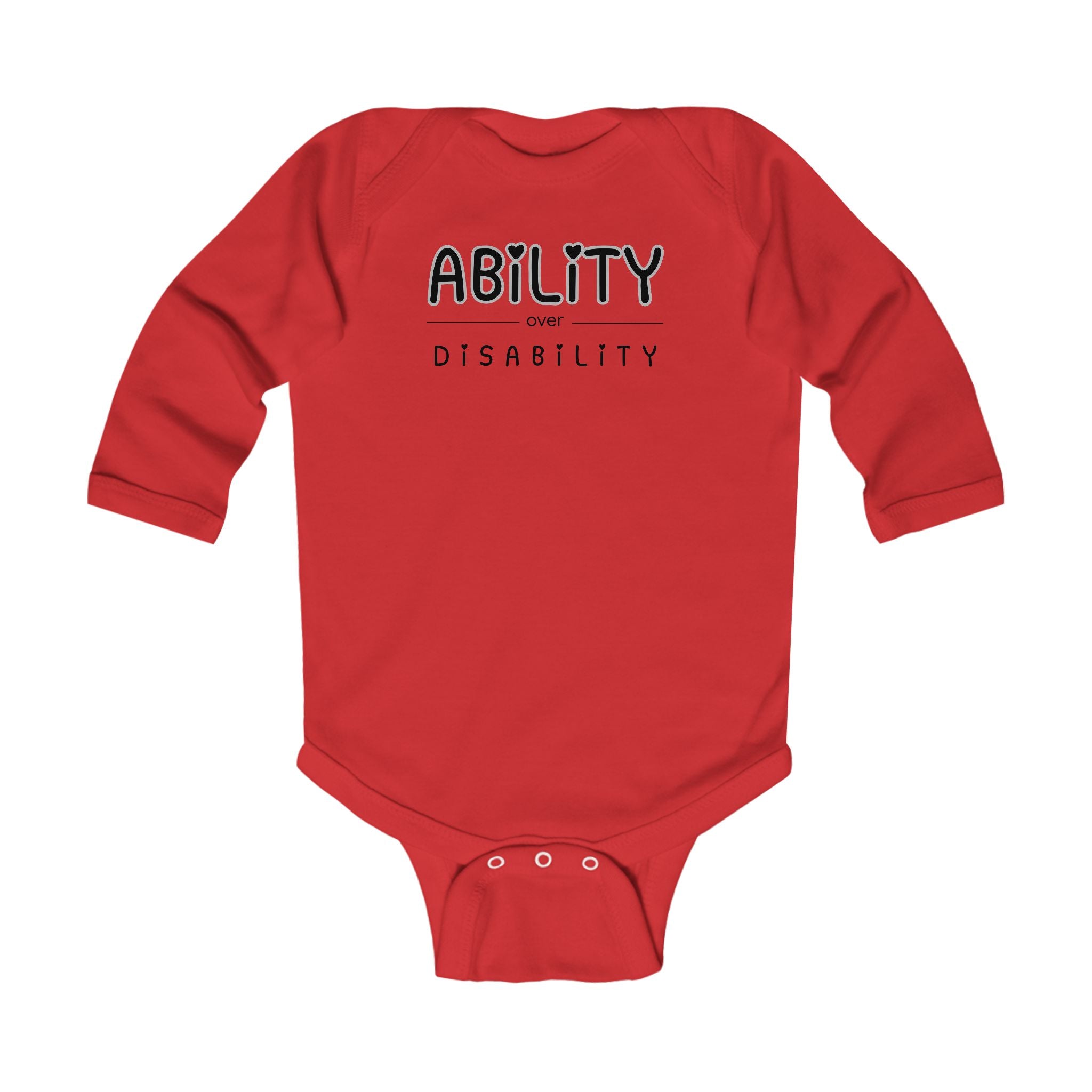 "Ability Over Disability" Infant Long Sleeve Onesie