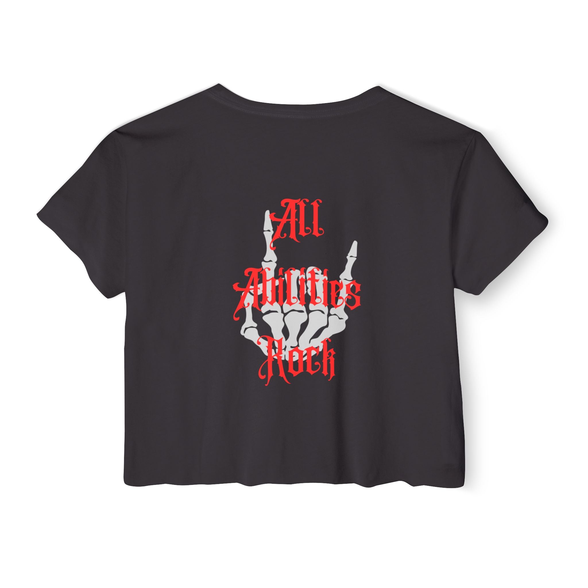 “All Abilities Rock” SNPC Women’s Crop Top