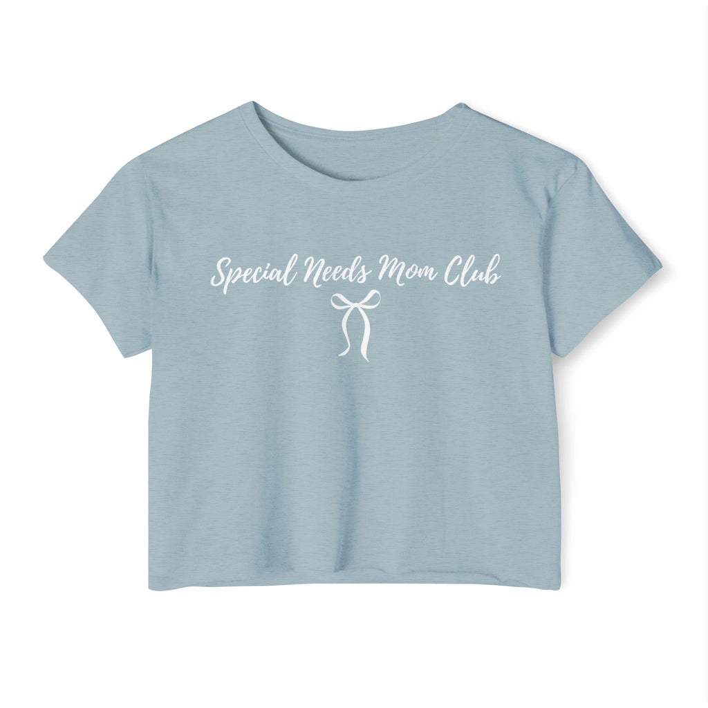 “Special Needs Mom Club” Women’s Crop Top