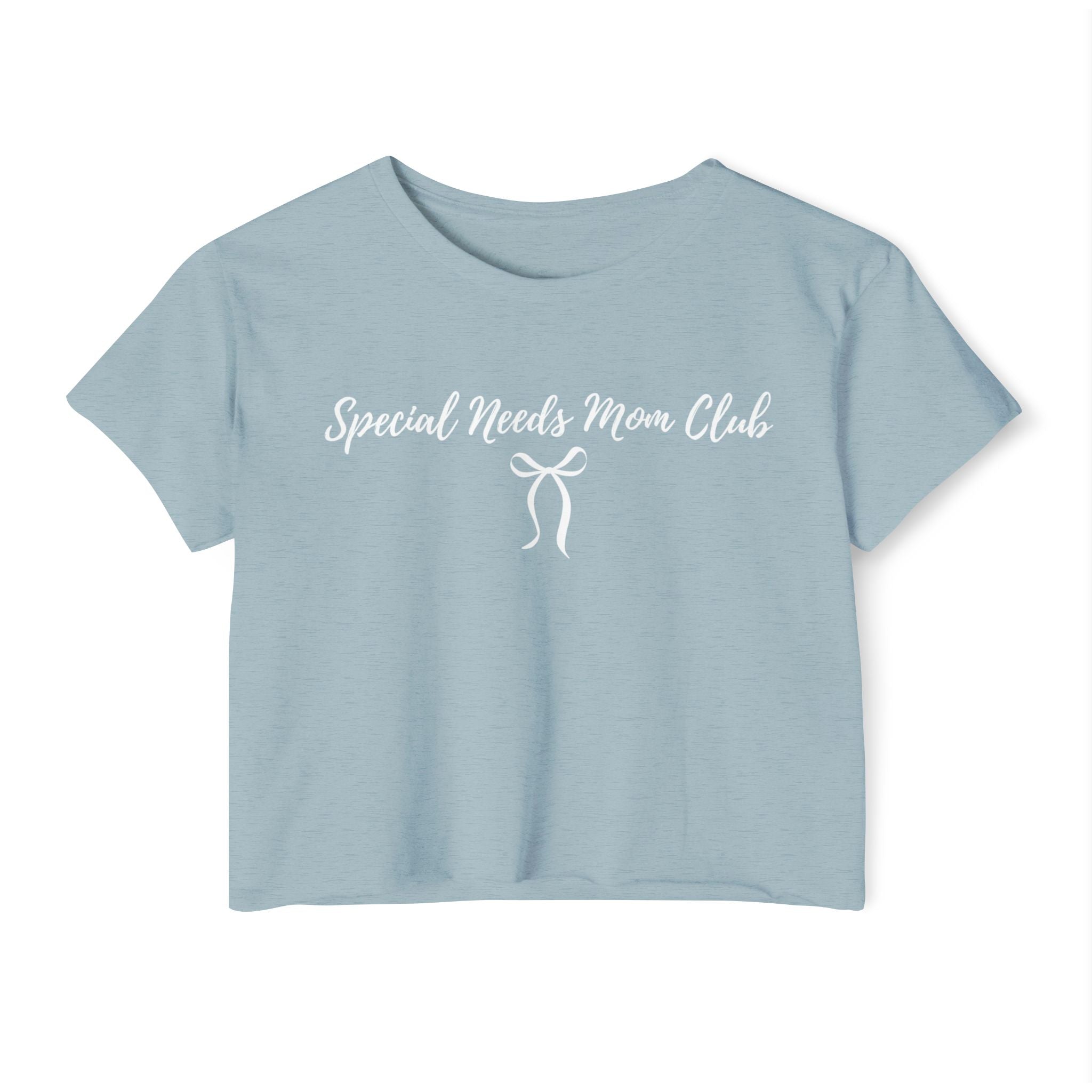 “Special Needs Mom Club” Women’s Crop Top