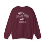 “Not All Disabilities Are Visible” Men’s Sweater